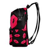 Colourlife Red Lips Stylish Casual Shoulder Backpacks Laptop School Bags Travel Multipurpose