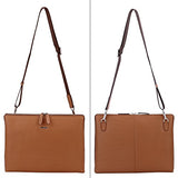 Banuce Sleeves Case for iPad and 11" Laptop Bag Leather Clutch Purse Shoulder Messenger Bag