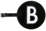 Luggage Tags Initials Pb Travel. Black B