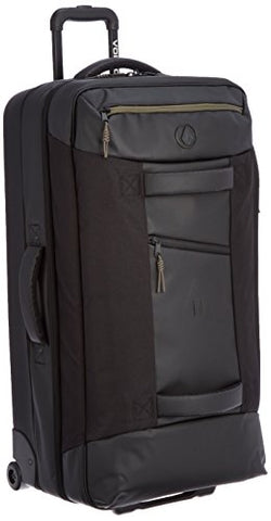 Volcom Men'S Globe Trotter Rolling Bag, Black, One Size