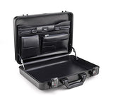 Zero Halliburton Premier Standart Aluminum Attache Case In Black