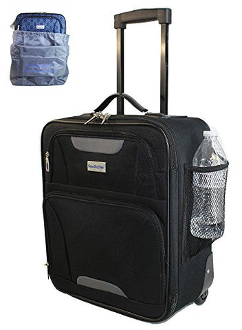 Boardingblue Rolling Personal Item Luggage Under Seat For American & Southwest Airlines