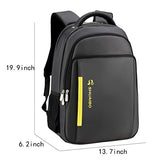 ABage Unisex Laptop Backpack 15.6" Water Resistant Travel College School Backpacks, Grey