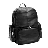 McKlein, S Series, Cumberland, Pebble Grain Calfskin Leather, 15" Leather Dual Compartment Laptop Backpack, Black (88365)