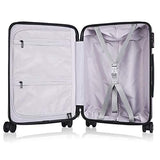 TangFeii-trunk Boarding Luggage Universal Wheel Upright Carry-on Luggage Expandable Spinner 20inches 24inches Carry-on Suitcase Uprights Suitcase 360° Silent Spinner (Color : White, Size : 20inches)