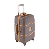 Delsey Luggage Chatelet 21 Inch Carry-On Spinner (One size, Chocolate/Tan)