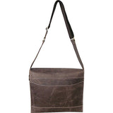 AmeriLeather Burlington Distressed Brown Leather Briefcase (Distressed Brown)