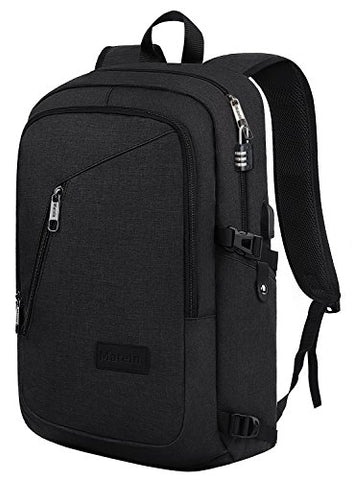 Slim Travel Backpack,Anti-Theft College School Backpack With Usb Charging Port And Lock For Men