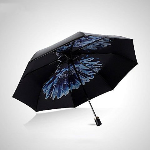 HOMEE Foldable sun umbrella rain and rain umbrella creative umbrellas vinyl sun umbrella,C