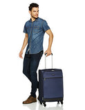Amazonbasics Softside Spinner Luggage - 3 Piece Set (21", 25", 29"), Navy Blue
