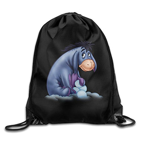 Gtaiquxin ACMIRAN Eeyore Unisex Drawstring Gym Sack Sport Bag