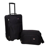 American Tourister Luggage Fieldbrook Two Piece Set Bag, Black, 2 Piece Nested Set