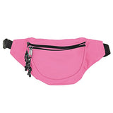 DALIX Small Fanny Pack Waist Pouch S XS Size 24 to 31 in Hot Pink