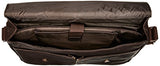 Kenneth Cole Reaction Come Bag Soon - Colombian Leather Laptop & Ipad Messenger, Brown