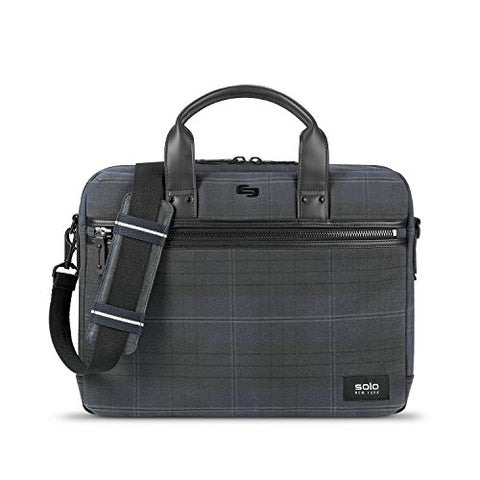Solo Bryce Waxed Canvas Slim Brief, Plaid