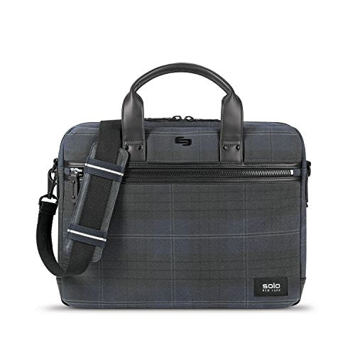 Solo Bryce Waxed Canvas Slim Brief, Plaid