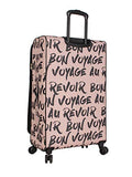 BCBGeneration BCBG Luggage Perf-ECT Expandable 28'' Softside Suitcase With Spinner Wheels (28in, Perf-ECT Pink)