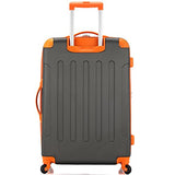 Rockland 3 Pc Sonic Abs Upright Set, Charcoal, One Size