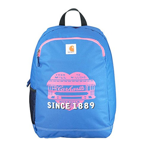 Carhartt Traditional School-Backpack, Blue/Pink Heart