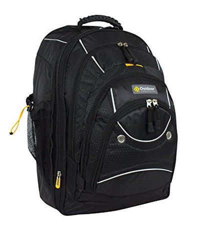 Outdoor Products Sea-Tac Rolling Backpack, 50.2-Liter Storage, Black