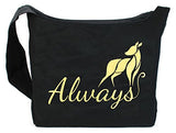 Dancing Participle Always Doe Embroidered Sling Bag