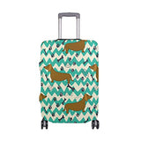 Luggage Cover Cartoon Dachshunds Suitcase Protector Travel Luggage 18-32 Inch