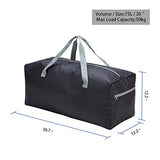 Foldable Duffel Bag 30" / 75L Lightweight with Water Rresistant for Travel (Black)