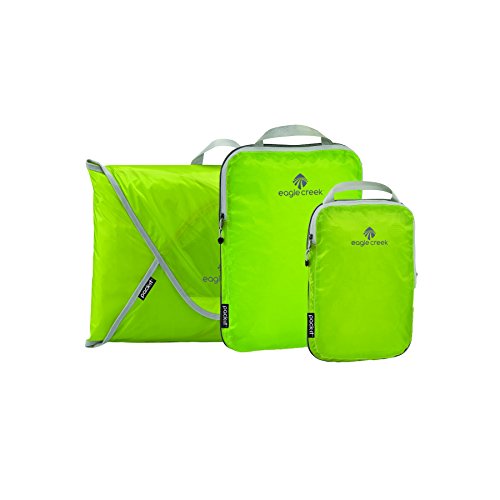 Eagle Creek Pack-It Specter Compression Cube Set + Garment Folder, Strobe Green