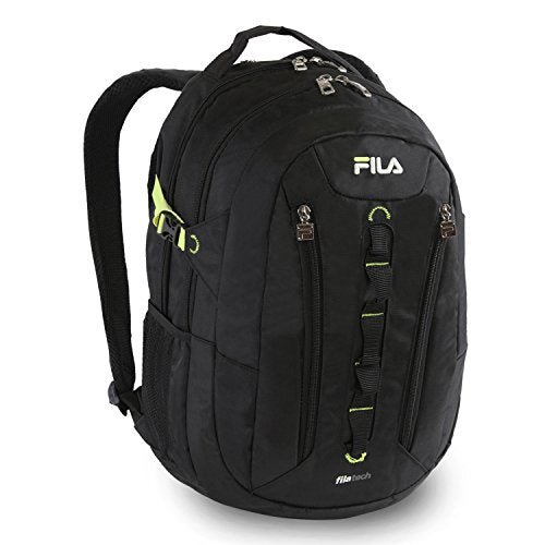 Fila Vertex Tablet And Laptop School Backpack, Black, One Size
