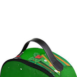Snowman And Christmas Green Tree Backpack School Travel Bag Daypack for Women Girls Boys