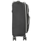 Flight Knight Lightweight 8 Wheel 1680D Soft Case Suitcases Maximum Size For Delta, United and SkyWest Airlines - Cabin Black FFK0040_S