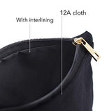 K Initial Monogram Personalized Travel Makeup Bag,Cosmetic Bag Pencil Pouch Gifts with Zipper Black Gold