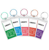 Seala Cruise Luggage Tags, Carnival Etag Holders Zip Seal & Colorful Stainless Steel Loops, Great Cruise Ship Accessories (5 Pack - Clear)