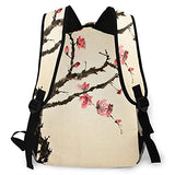 Casual Backpack,Traditional Chinese Paint Of Figural Tre,Business Daypack Schoolbag For Men Women Teen 16"X11.5"