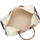 Rhombus Canvas Unisex-Adult Duffle Bag, Round, Black, One Size