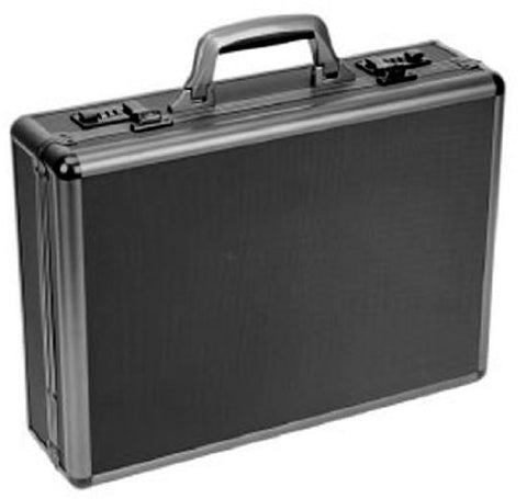 bugatti ATC0103 Itala Aluminum Attache Case, 13" x 5" x 18", Black