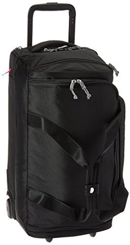 Vera Bradley Lighten Up Foldable Rolling Duffel, Polyester, Black, One Size