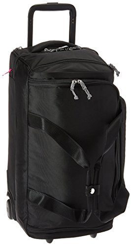 Vera Bradley Lighten Up Foldable Rolling Duffel, Polyester, Black, One Size