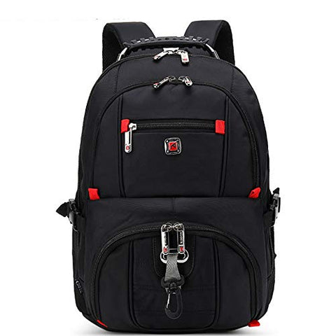 Laptop Backpack Men's Travel Bags Multifunction Rucksack Waterproof Oxford Black Computer Backpacks