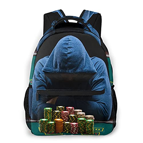 Shop Casual Backpack,Man Gambling Gaming Tabl – Luggage Factory