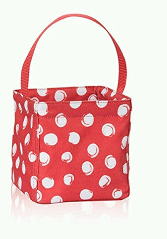 No Logo Bag Littles Carry All Caddy Red Swirl Dot