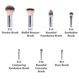 Shany 7 Piece Petite Pro Bamboo Brush Set With Carrying Case, I Love Bamboo