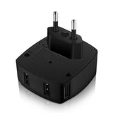 Bonazza Universal International Travel Adapter Kit With 4Amps 4 Usb Ports - Uk, Us, Au, Europe