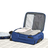 AmazonBasics Expandable Softside Spinner Luggage Suitcase With TSA Lock And Wheels - 25 Inch, Blue