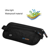 Travel Hidden Money Belt - RFID Blocking Travel Money Belt Waist Passport Wallet