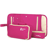 Miami CarryOn 3 in 1 Toiletry Bag - Foldable Hanging Toiletry Bag (Pink)