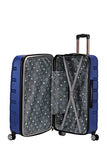 Rockland Melbourne Hardside Expandable Spinner Wheel Luggage, Blue, Checked-Large 28-Inch