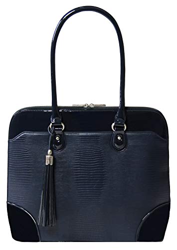 BFB Laptop Totes for Women – 13 Inch Laptop Shoulder Bag – Designer Handmade Handbag - Quality That’s Made to Last – Navy