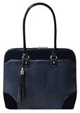 BFB Laptop Totes for Women – 13 Inch Laptop Shoulder Bag – Designer Handmade Handbag - Quality That’s Made to Last – Navy