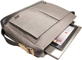 Mancini 15.6" Laptop Messenger Bag in Olive - Brown Trim
